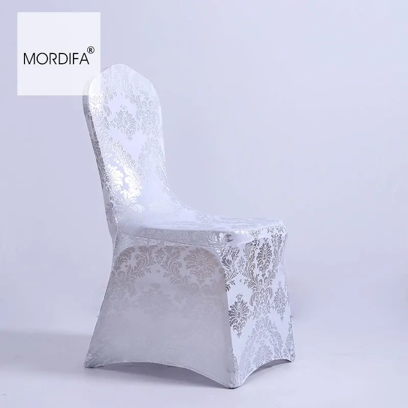 

1 Piece Flower Chair Covers Colorful Decoration Bar Restaurant Wedding Banquet Fabric Polyester Spandax Armchair Seat Cover