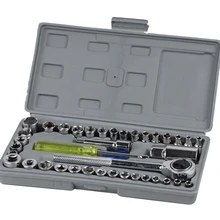 40 шт. для автомобиля, мотоцикла набор инструментов гнездо гаечного ключа рукав костюм аппаратные средства Автомобильный ремонт инструменты розетки ключи