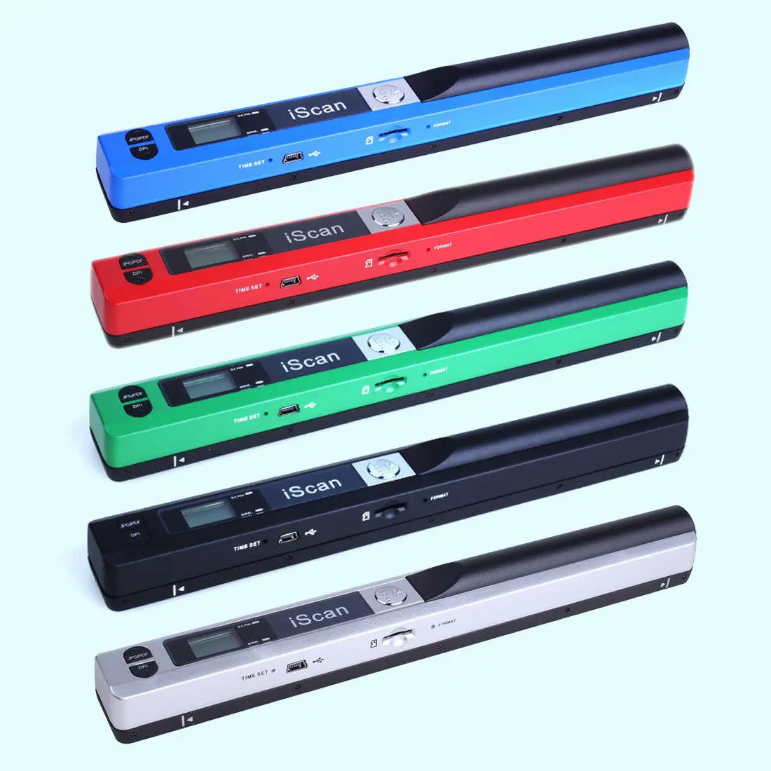 

Wireless 900DPI iScan Portable LCD Scanner A4 Document Photo Receipts Book L9I9