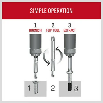 

6PC Broken Bolt Damage Screw Remover Extractor Drill Bits Easy Out Stud Reverse