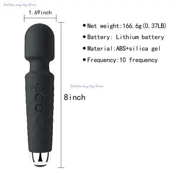 Wand Vibrators Wireless Dildos AV Vibrator Magic Wand for Women Clitoris Stimulator USB Rechargeable Massager sex toy for adult 6