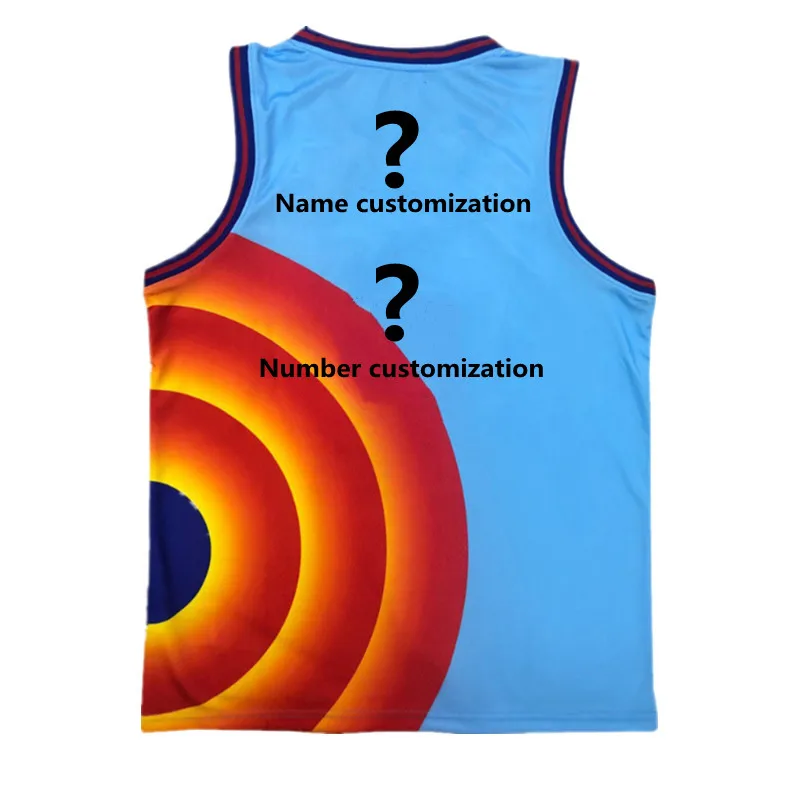 Movie Space Jam 2 Kids Jersey Vest Shirt Shorts Cosplay James Tune Squad Suit Summer Boys Girls Fashion Sportswear Clothes