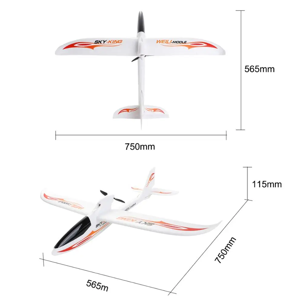 WLtoys F959 RC Airplane 3CH 2.4G 200 Meters Flying Distance Fixed Wing Remote Control Aircraft Toy Gift for Boyfriend