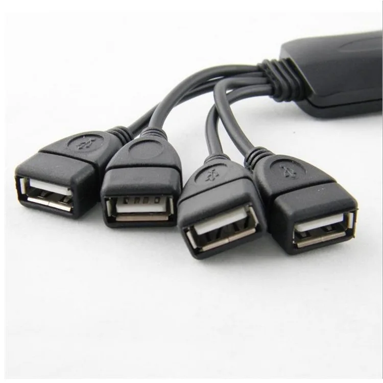 Осьминог перетащите четыре кабель Seperater 4-Порты и разъёмы USB 2,0 концентратор usb-разветвитель для ноутбука, оптовые поставки