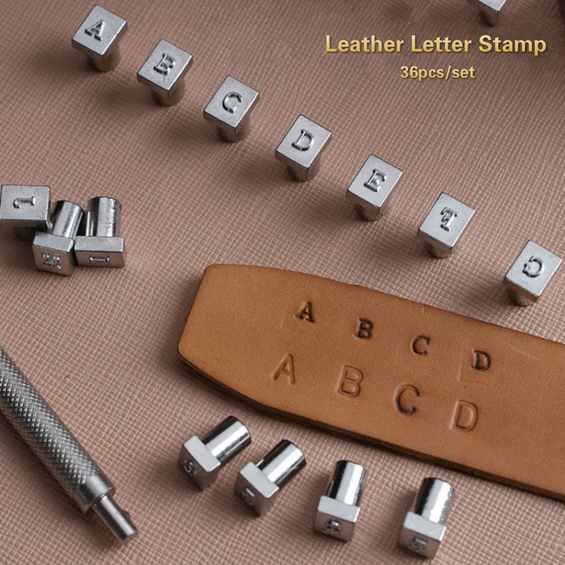 Alphabet Letter Stamp Leather Stamp Stainless Steel Kit Metal Punch Set HS 