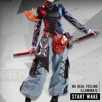 

Anime! Arknights Hoshiguma RHODES ISLAND Fashion Battle Suit Uniform Cosplay Costume Halloween Outfit For Women Free Shipping