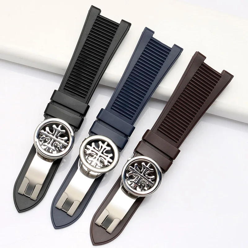 Shengmeirui для patek phillippe силиконовые резиновые часы с 25*13 мм насечкой 5711 5712 г мужские спортивные часы ремень