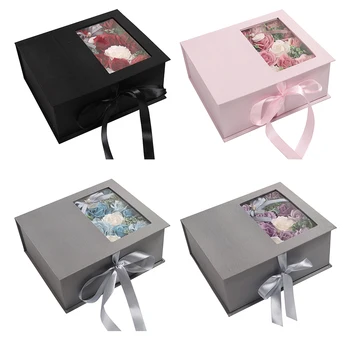 

Rose Gifts Box with Wide Scope of Application Simplicity Wedding Birthday Rose Soap Flowers​ Valentines Day Gifts Festival Box