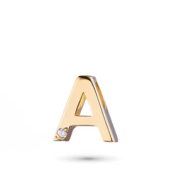

Pendant in yellow gold with a diamond