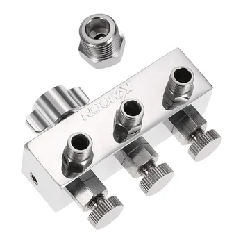 

New paint spray gun Airbrush Air Hose Splitter aerografo Accessories With 1/4" BSP Female Inlet +1/8" BSP Male Air Outlet