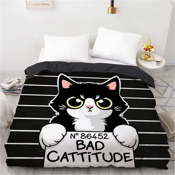 

3D Bedding Set 3 Piece Duvet Cover Sets Quilt Covers and Pillowcases Comforter Case Cartoon King Single Double Size Linens Bed