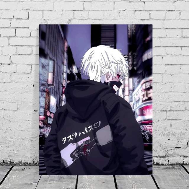 Rize kamishiro and Ken Kaneki Tokyo Ghoul Anime Home Decor Canvas