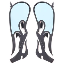 2 шт Универсальные 7/8 дюймовые мотоциклетные зеркала заднего вида, 12,5 см x 7,6 см