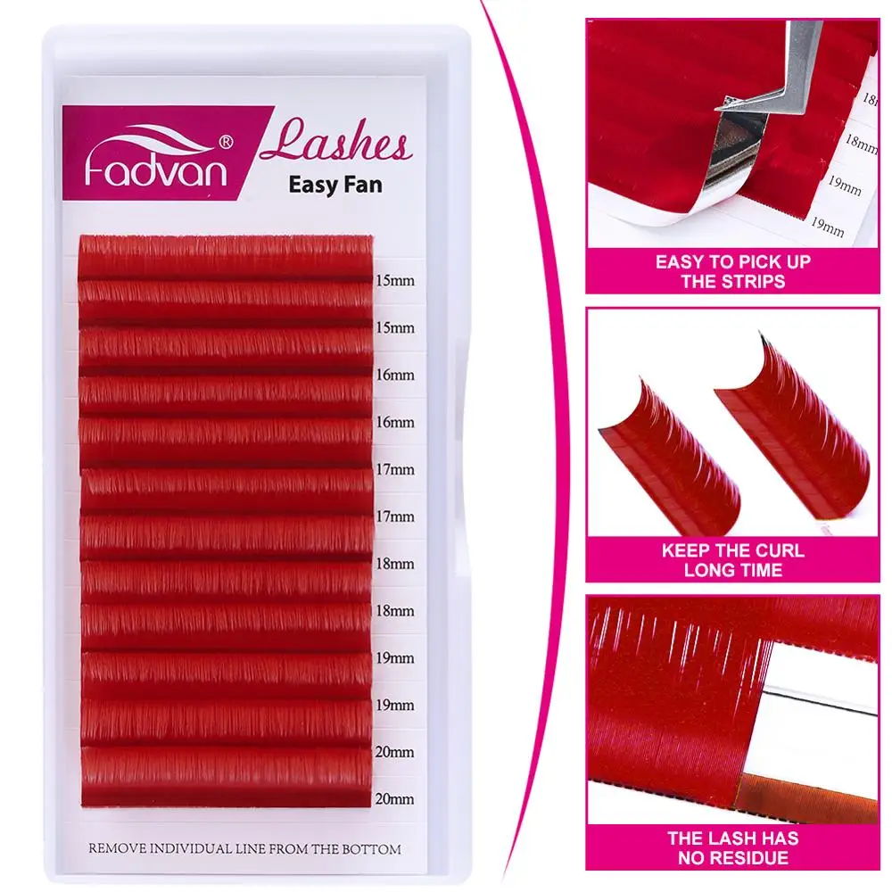 Ресницы индивидуального цвета легкие вентиляторы легко растущие ресницы для