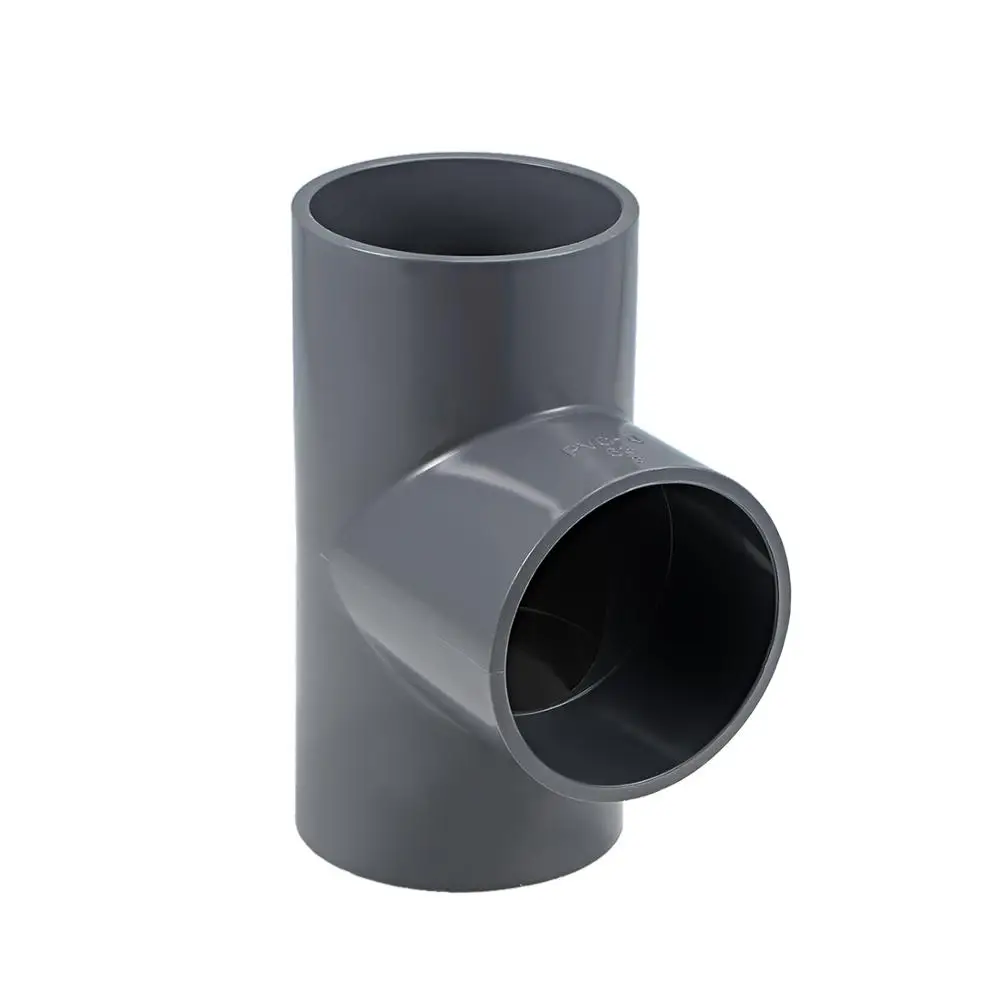 

UXCELL 2Pcs PVC Pipe Fitting Tee Fittings Connector Gray Reducing Coupling Hub by Hub DWV Pipe Fitting 8 types