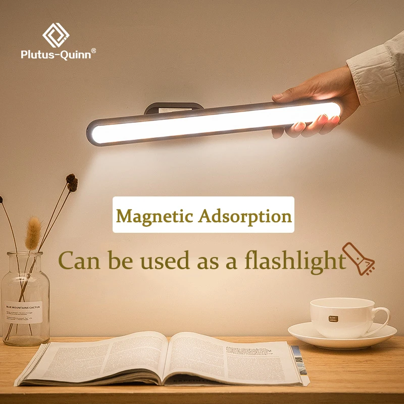 2020 New Dropship Hanging Magnetic Table Lamp 16PCS LED Lamp Chargeable and Eye-protect Desk Lamp Stepless Dimming Night lights