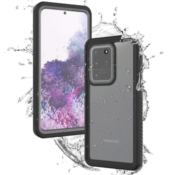 

Case For Samsung S20 Ultra IP68 Waterproof 360 Degree Shockproof Diving Underwater Cover for Samsung S20 Plus Case Transparent