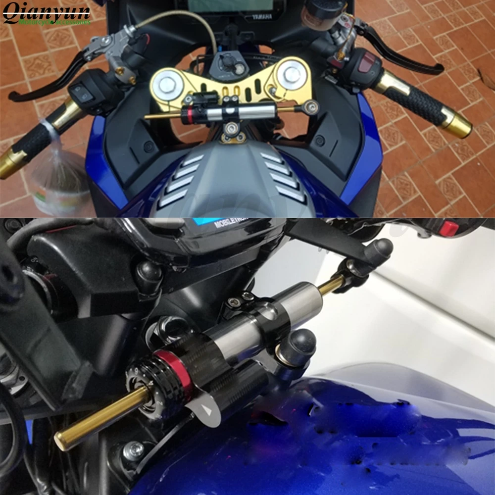 Мотоцикл стабилизатор демпфер полный рулевой Монтажный кронштейн для YAMAHA YZF R6 1999-2004 YZF R1 FZ1 FAZER MT-10 mt-07