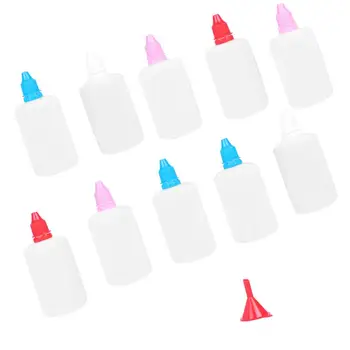 

10PCS Empty Plastic Squeezable Dropper Bottles Eye Liquid Dropper Refillable Bottles