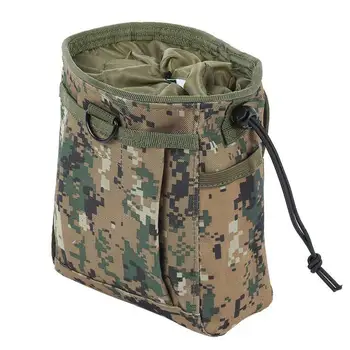 

Waterproof Nylon Tactical Pouches Drawstring Closure Bag Compact Multi-Purpose Utility Pouch Gadget for Traveling Out Camping