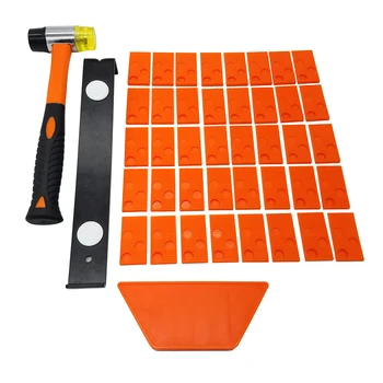 

Wood Flooring Laminate Parquet Installation Kit Spaces Pull Bar Rubber Block for Laminate Parquet Installations Decor