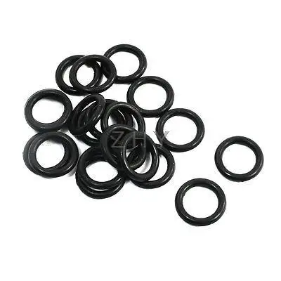 

20 Pcs 12mm x 2mm Mechanical Black Rubber Oil Seal O Rings Washers