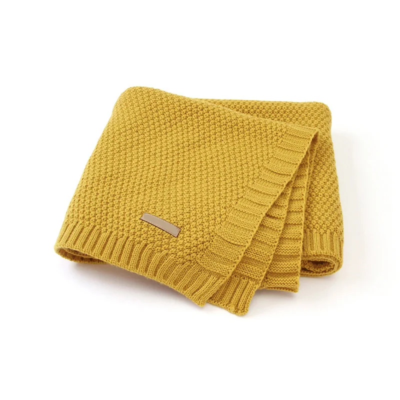 

Baby Blanket Windproof Cover Knitted Newborn Swaddle Wrap Blanket Soft Infant Toddler Bedding Quilt Sofa Bed Stroller Blankets