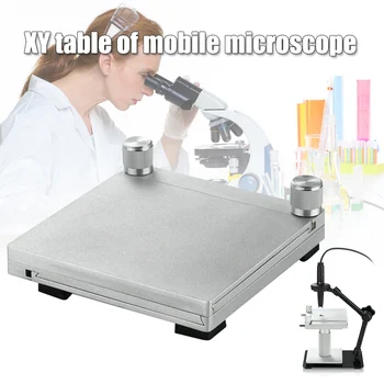 

Portable Microscope Stand Alloy Adjustable Digital Microscope Bracket Desktop Platform XY Free Process 40mm VJ-Drop
