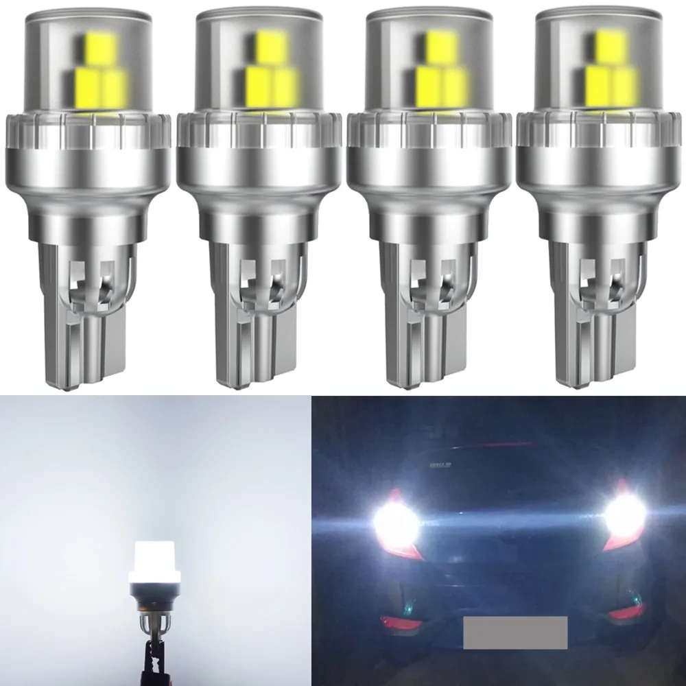 

4x W16W T15 LED Canbus Error Free Car Backup Reverse Lamp for Ford Fiesta Fusion Focus Mondeo Kuga Ranger Mustang S MAX 12V Led