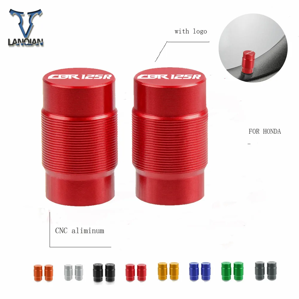 For honda CBR125R Motorcycles accessories CNC Aliminum CBR 125R Vehicle Wheel Tire Valve Stem Caps Covers Universal motorbike | Автомобили