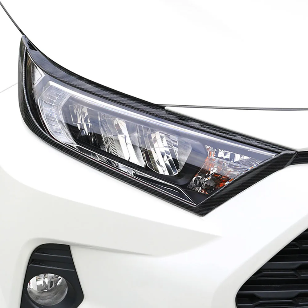 

For Toyota RAV4 2020 ABS Chrome Rear Tail Light Lamp Headlight Strip Cover Trim Exterior Decoration Car Accessiory