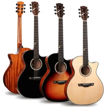 Dadarwood дешевая цена твердая верхняя акустическая электрогитара, гитара ra acustica