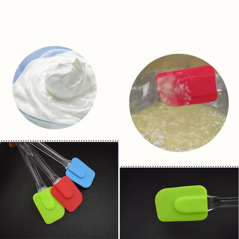 Kitchen utensils, cake baking, high temperature resistant silica gel cream spatula, rubber mixing tool