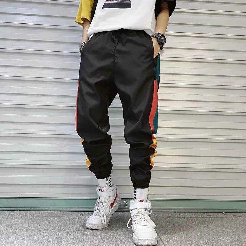 Hip Hop Streetwear Joggers Pants Men Casual Cargo Pant Trousers High Street Elastic Waist Harem Pant men jogger pants,men harem pants,men jogger sweatpants,men cargo pants