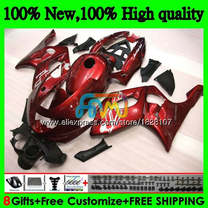 YZF 600R для YAMAHA Thundercat YZF600R 96 02 03 04 05 06 07 73BS. 73 YZF-600R 2002 темно-красный по доступной цене 2003 2004 2005 2006 2007 обтекатель