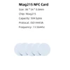 50/30pcs NFC Ntag215 Coin TAG Key 13.56MHz NTAG 215 Card Universal Label RFID Ultralight Tags Labels 25 mm diameter Round Box 3