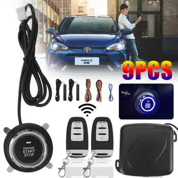 

Autoleader 12V Car SUV Keyless Entry Engine Start Keyless Alarm System Push Button Remote Starter Stop Auto Car Accessories
