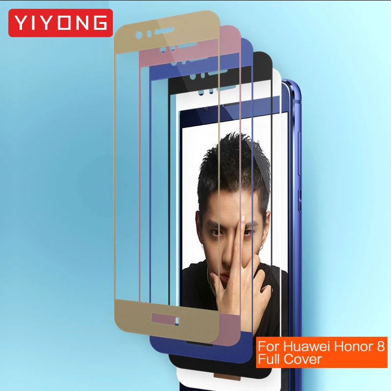 YIYONG 5D полное покрытие для клеевого экрана стекло Huawei Honor 8 Lite закаленное защита Flim
