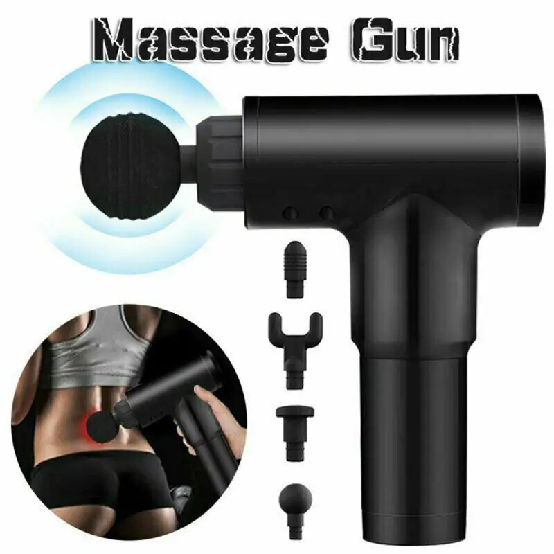 

6 Gears Speed Muscle Massager Gun Sport Therapy Massager Body Relaxation Exercising Pain Relief Slimming Shaping Massager