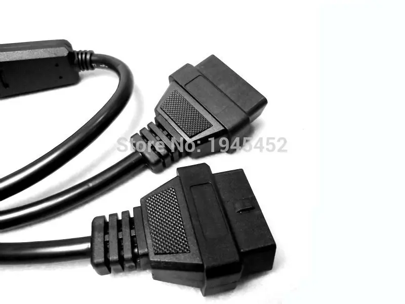 Кабель OBD II 16 Pin OBD 2 Splitter адаптер удлинитель Мужской Двойной Женский Y разъем obd2 расширенный интерфейс линии