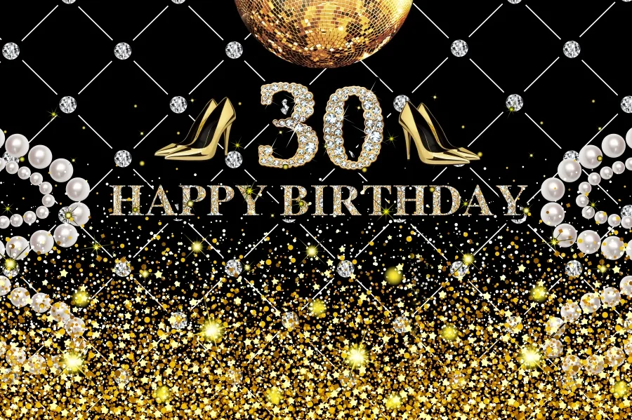 Photo Backdrops Happy Women Fabulous Birthday Party 30 40 50th High Heels Party Banner Photo Backgrounds Photocall Photo Studio - Цвет: NZY03740
