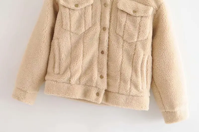 IFox New Arrival Autumn Winter Women Jackets Fashion Thick Warm Cotton Long Sleeve Outerwear Cardigan with Pockets