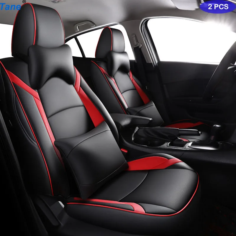 Tane 2 шт. кожаный чехол для автомобильного сиденья для mazda 3 bk bl 2010 cx 7 CX-5 2013 6 323 familia cx9 аксессуары чехлы для сидений для автомобилей