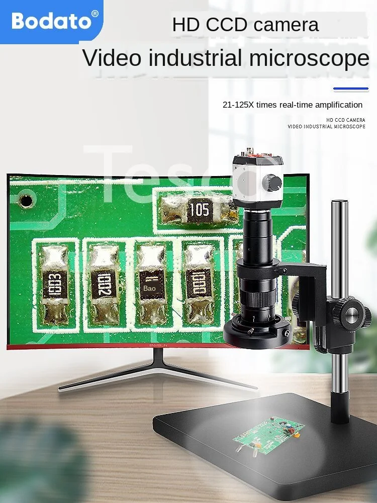 

Electronic microscope camera CCD digital mobile phone repair quality inspection with display measuring ruler