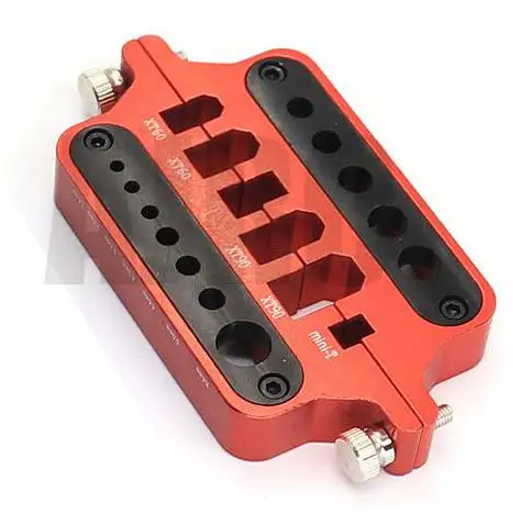 RC معدن صغير أحمر أداة لحام حامل نموذج سيارة الطائ...