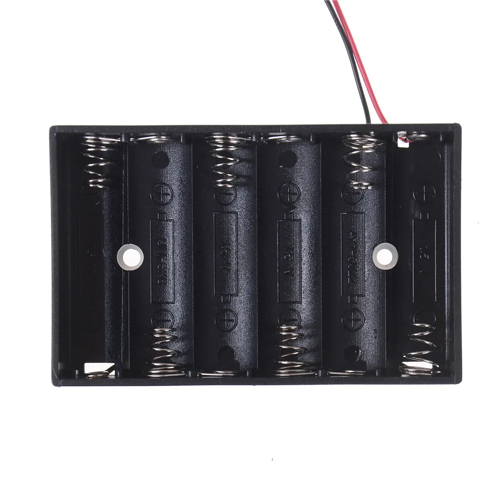1PC Plastic 6 X 1.5V AA CELL Battery Holder Storage Box 58.03*47.33*29.87mm Standard Battery Case
