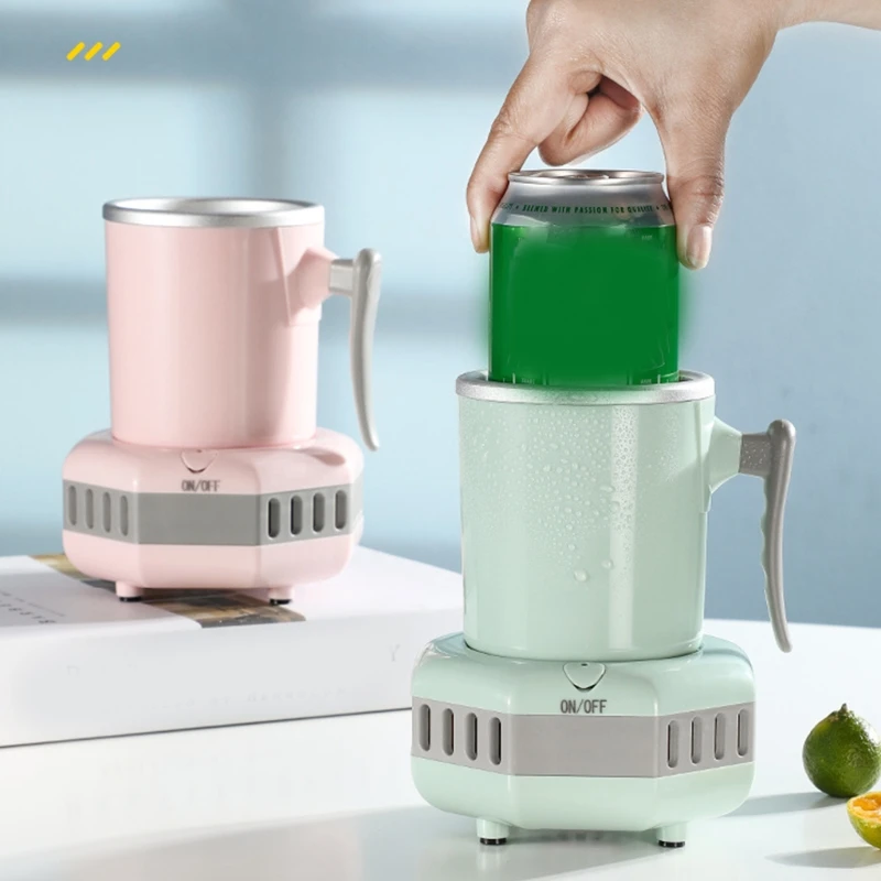Smart Cooling Cup Desktop Cold Drink Machine Home Office Table Cooler Mug Holder Tumbler Cooling Beverage Drinks Can A6HB