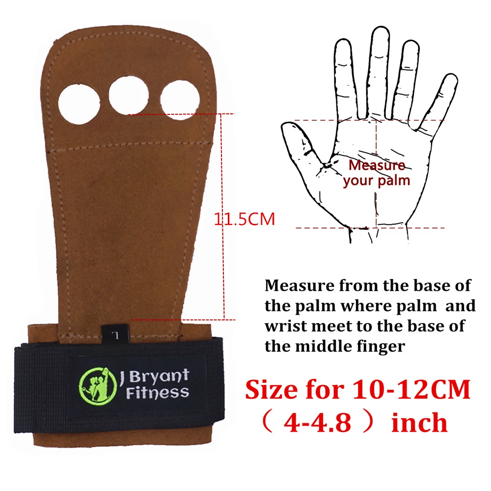  Leather Gymnastics Crossfit Hand Grips Palm Protection and Wrist Support for Home Gym Kettlebell Pu