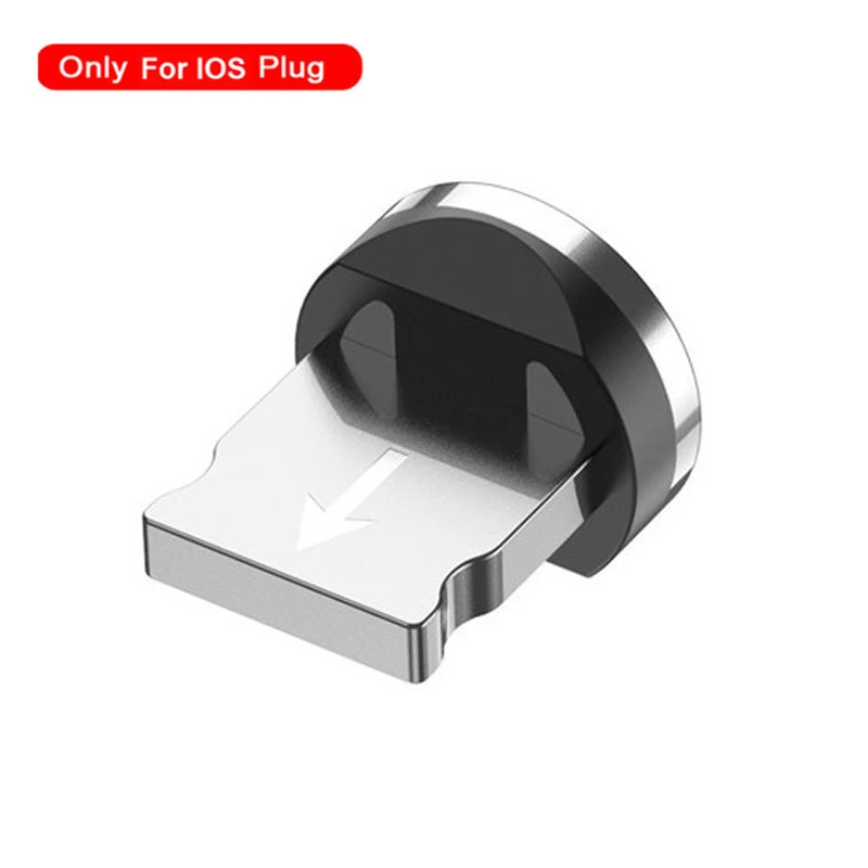 2 м Магнитный Micro USB кабель для быстрой зарядки iPhone samsung кабель для передачи данных Магнитный кабель для зарядки usb type C 3A кабель для мобильного телефона - Цвет: only ios plug