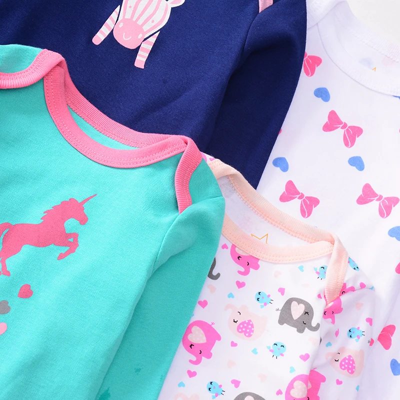 Боди для ребенка мальчика с длинными рукавами 4 предмета комбинезоны принтом